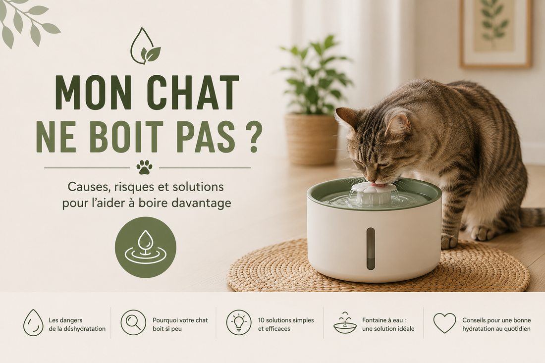 Mon chat ne boit pas : causes, risques et solutions pour l'aider à boire