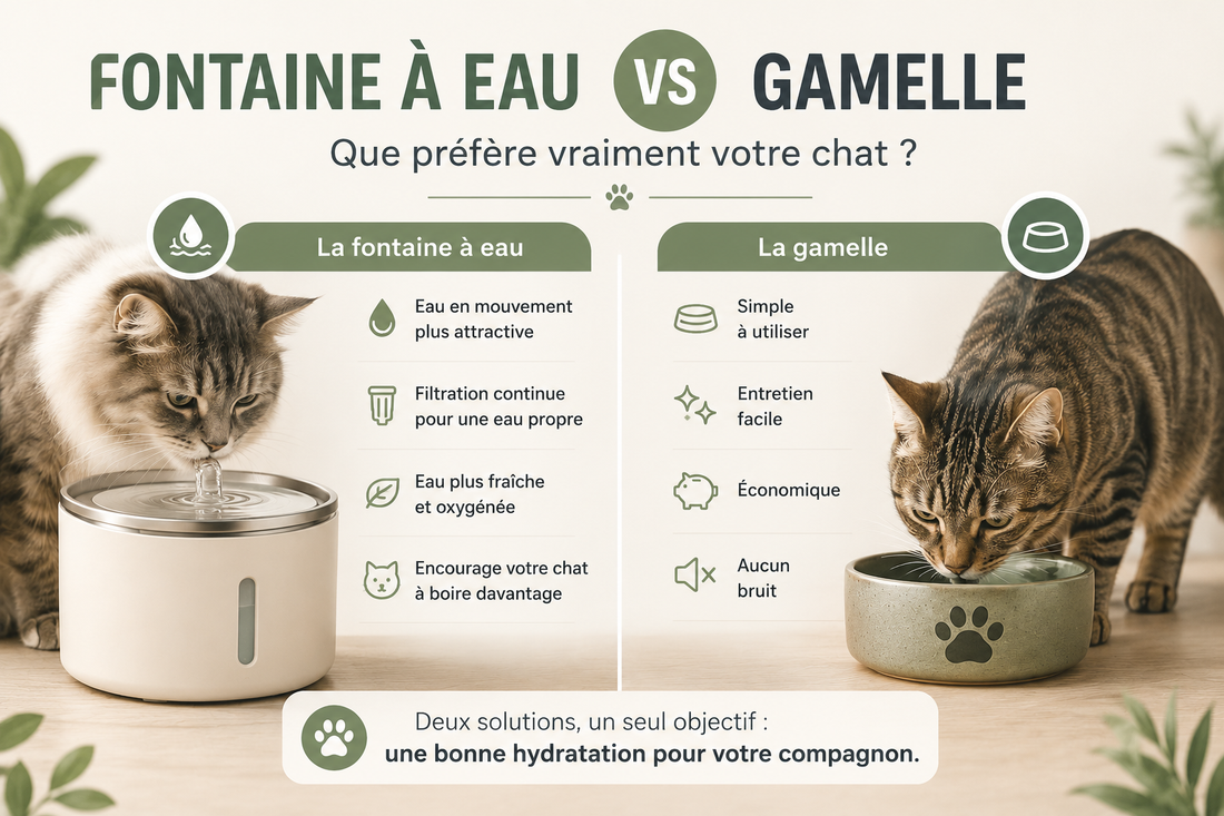 fontaine à eau ou gamelle. que préfère vraiment votre chat?