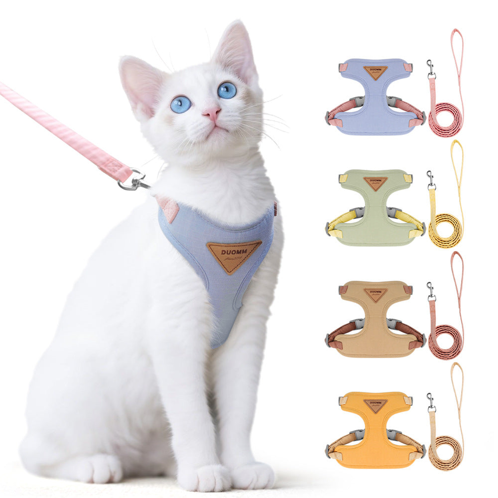 Harnais Réglable avec Laisse pour Chat