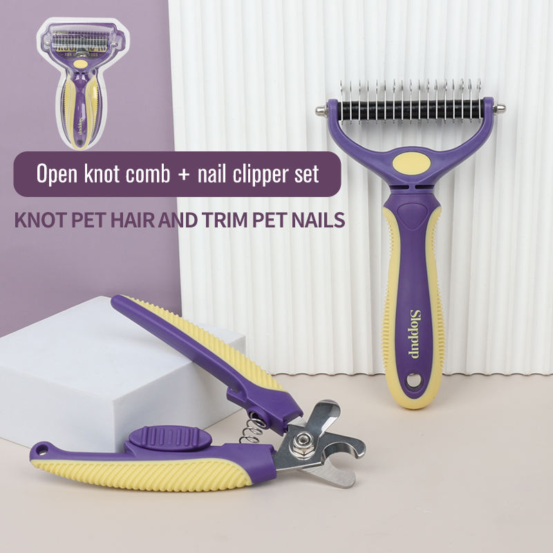 Kit de Toilettage pour Chat – Brosse Démêlante et Accessoires