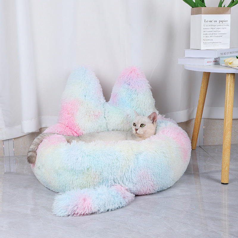 Coussin Rond Ultra Doux pour Chat