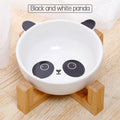 Gamelle en Céramique avec Support en Bambou – Collection Animaux