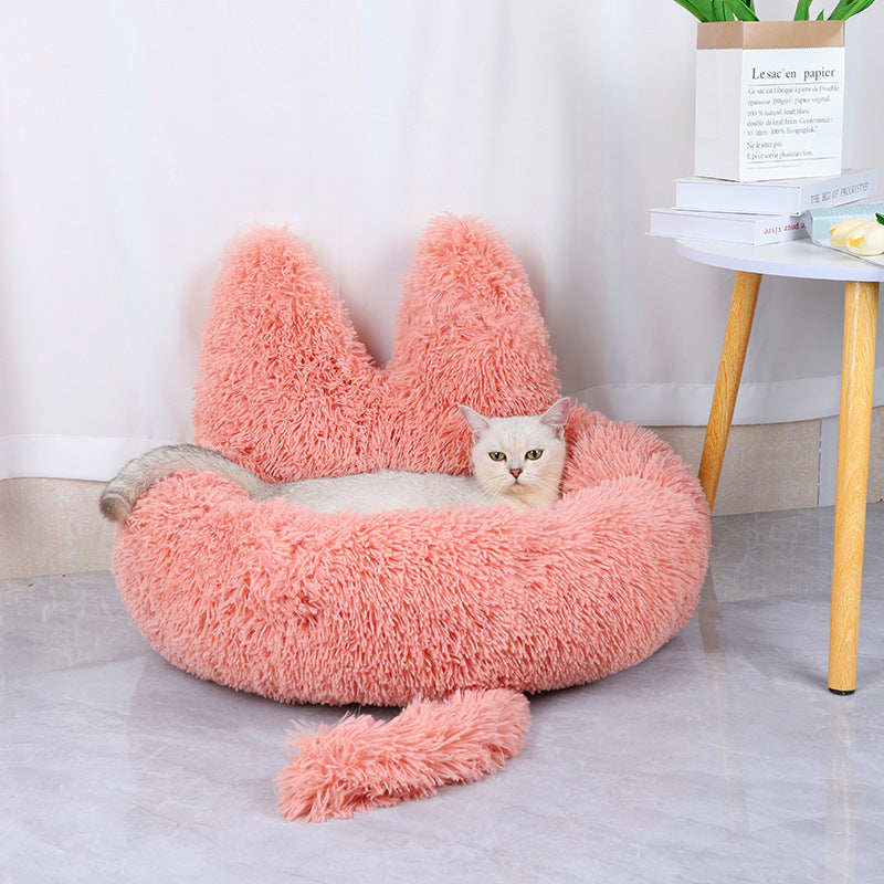 Coussin Rond Ultra Doux pour Chat
