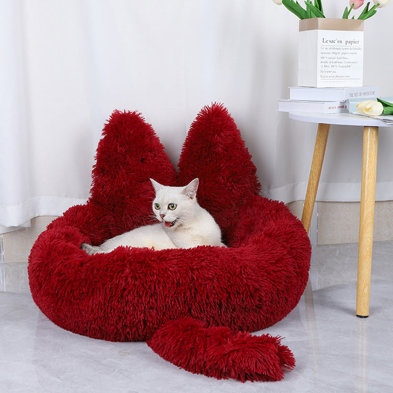Coussin Rond Ultra Doux pour Chat