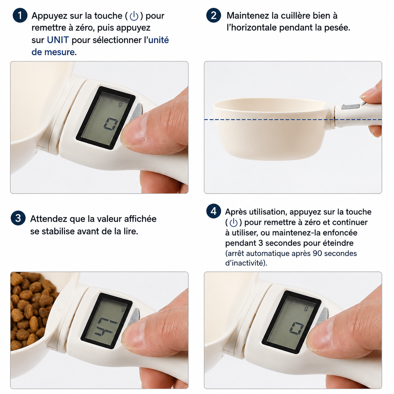 Cuillère Doseuse Électronique avec Balance Intégrée pour Chat