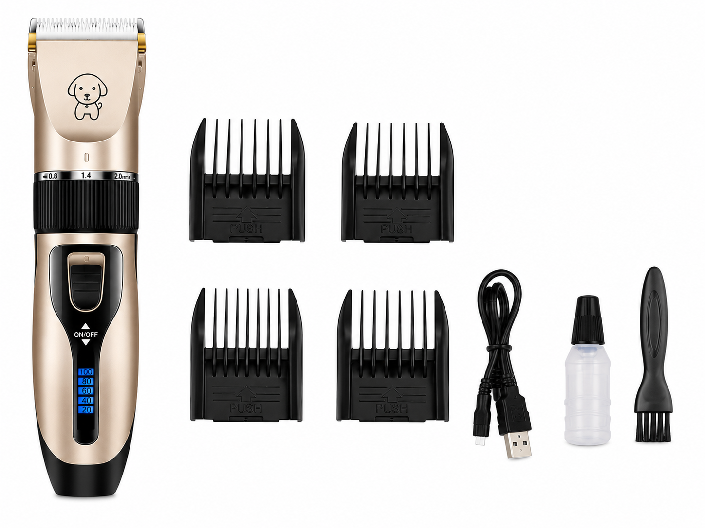 Tondeuse Professionnelle Rechargeable pour Chat