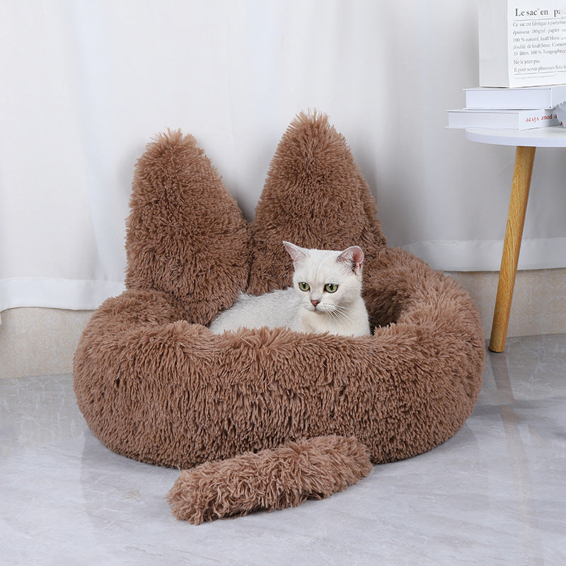 Coussin Rond Ultra Doux pour Chat