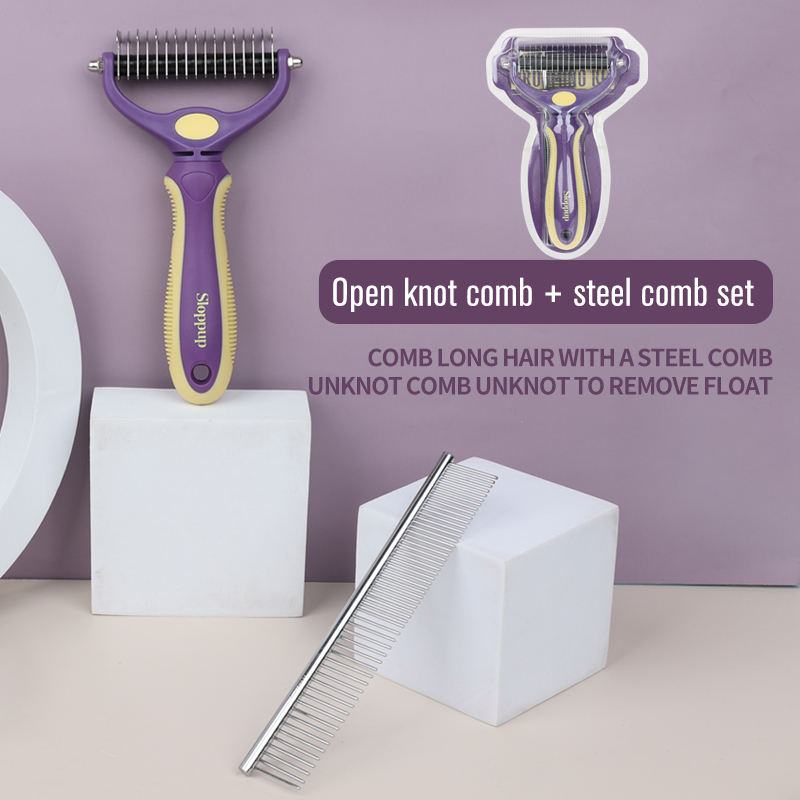 Kit de Toilettage pour Chat – Brosse Démêlante et Accessoires