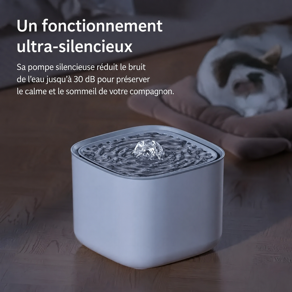 3L Large Capacity Canine Cat Dog Pet Circulating Filter Pet Fountain Feeder Automatic Water Dispenser with USB Port for Pets