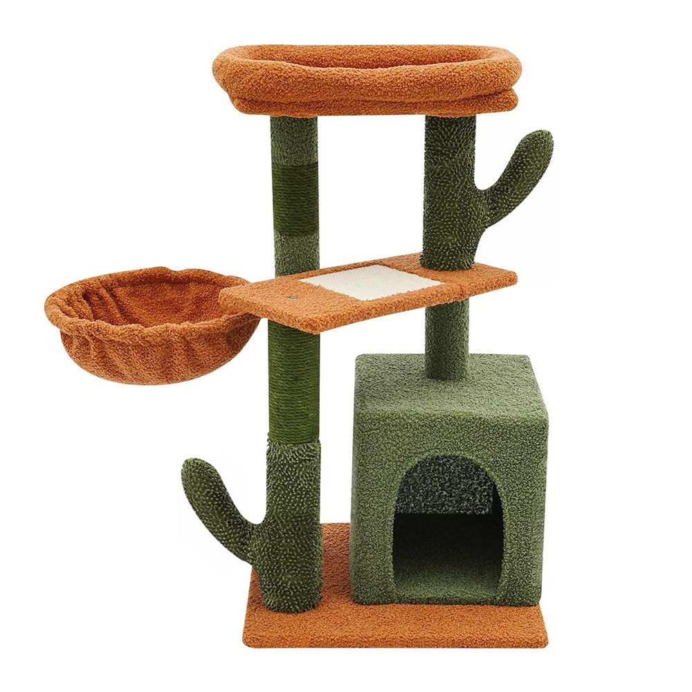 Arbre à Chat Cactus avec Niche, Hamac et Plateformes